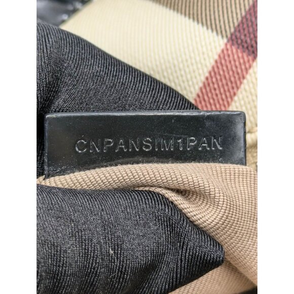 Pre-owned Burberry Nova Check Coated Canvas Leather Baguette Shoulder Bag Beige - Picture 11 of 14